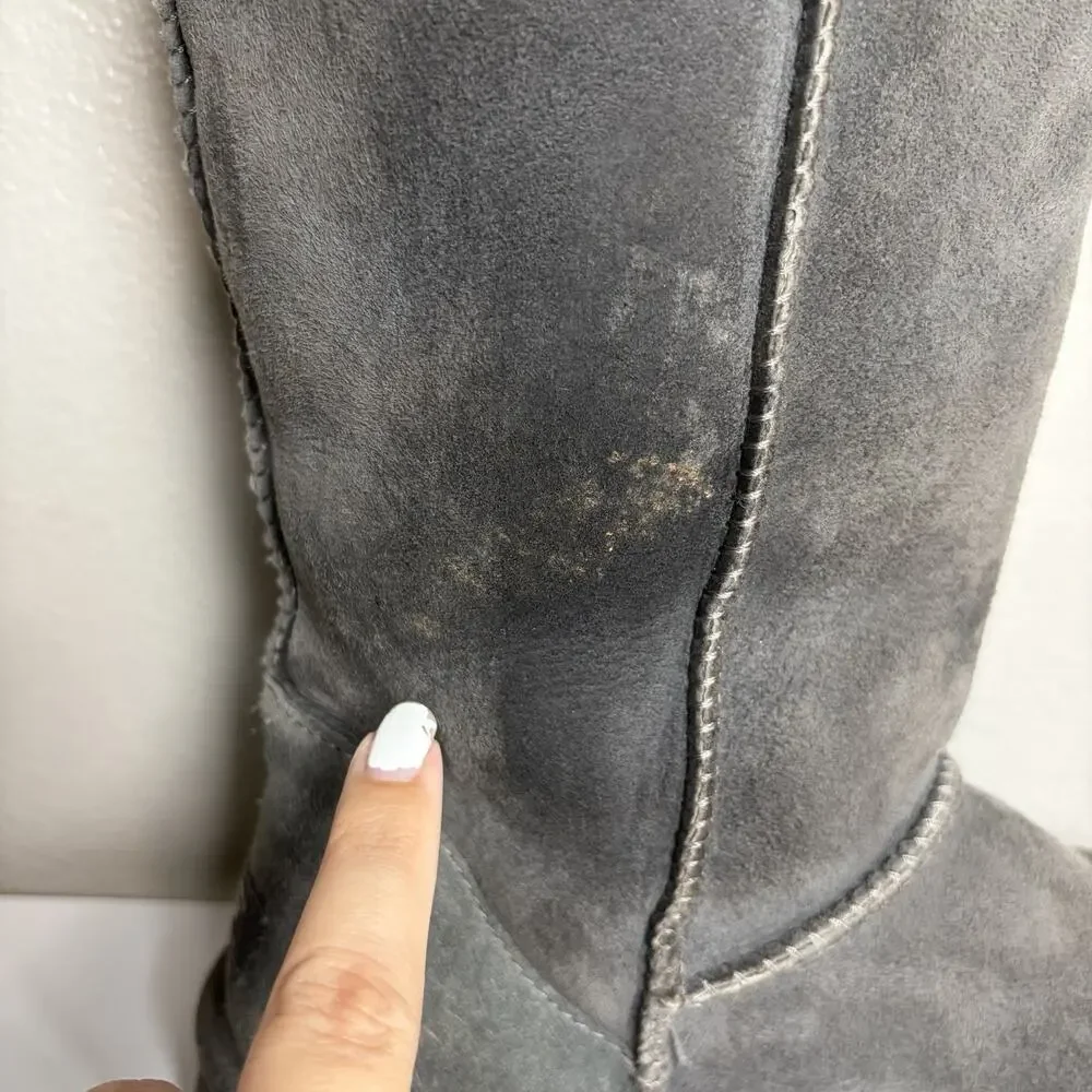 UGG Australia Classic Tall 5815 Gray Sheepskin Boots Womens Size 10